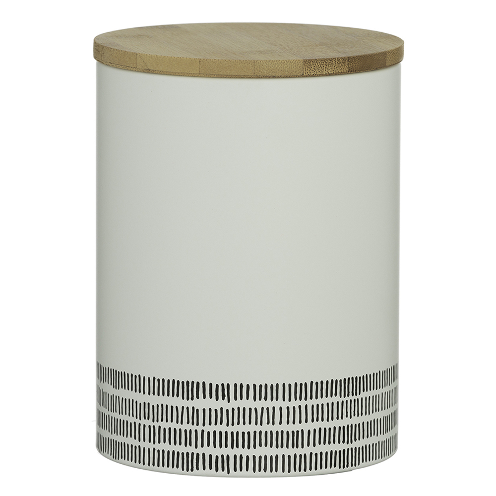 Емкость для хранения 2л Monochrome большая белая TYPHOON