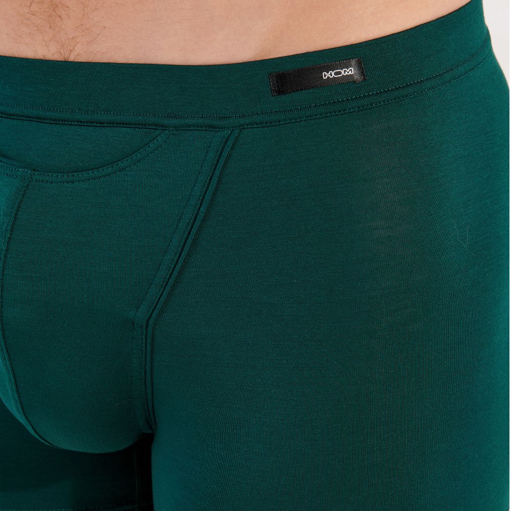 Мужские трусы боксеры темно-зеленые HOM TENCEL SOFT Comfort Boxer Briefs HO1 402465_4000DG