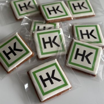 Пряники с логотипом квадрат