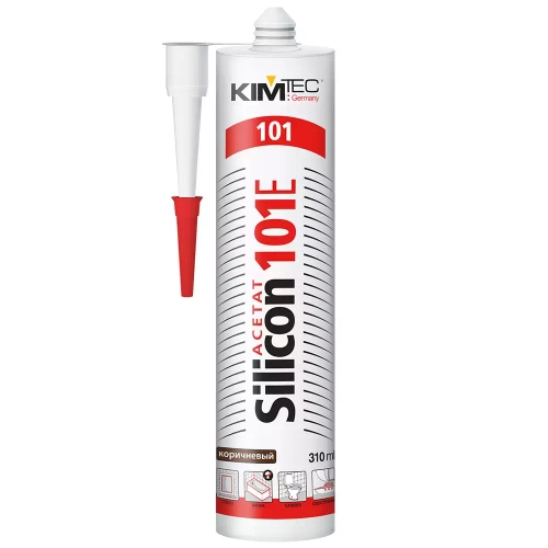 Герметик силиконовый универсальный Коричневый, 310мл, 101Е KIM TEC