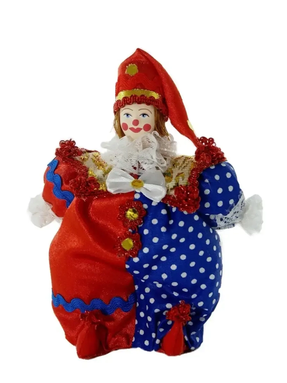 Кукла сувенирная фарфоровая Клоун