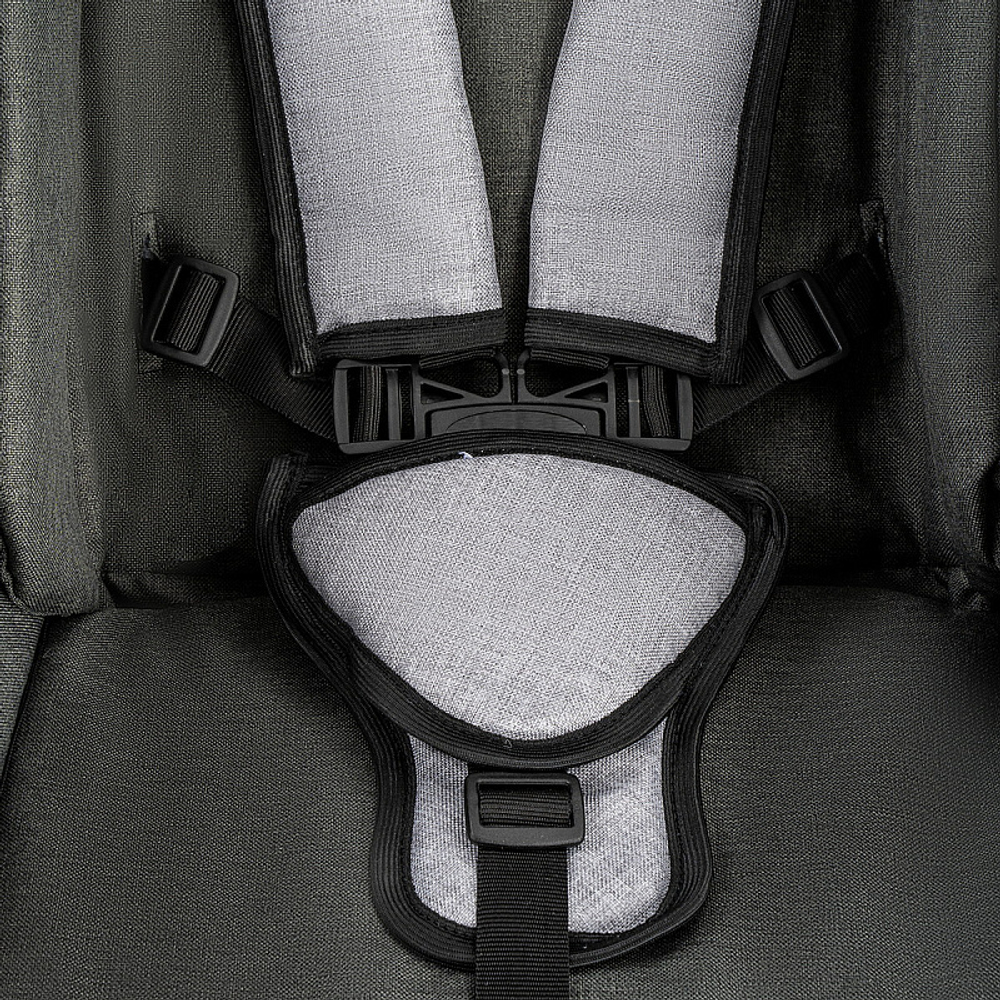 Детская коляска Alis Alvaro 2 в 1 Al 10 т.серый+св.серый+шалфей кожа