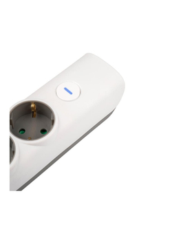 Удлинитель 4х3м с заземл. с выкл. бел. ET-04-300W (4х3.0) JAZZway 5051812