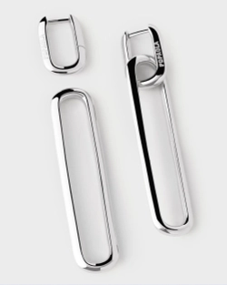 Серьги Drop Серебро 925 пробы покрытое родием