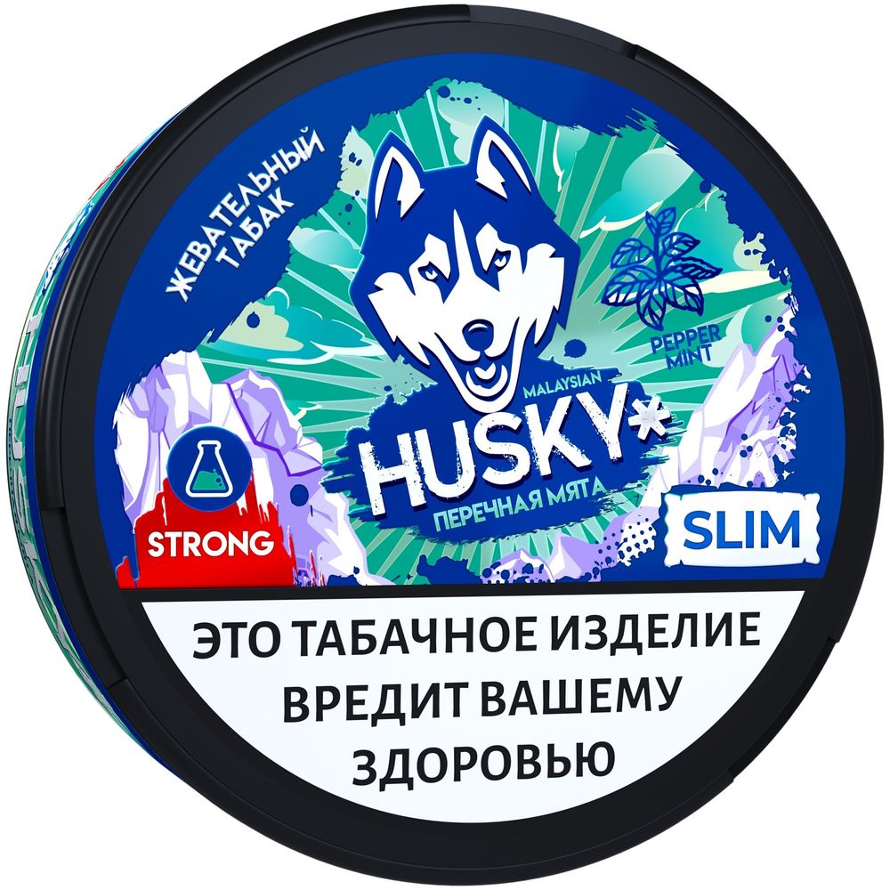 Жевательный табак Husky Strong Slim - Peppermint