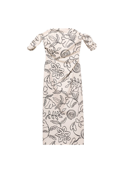 Платье с цветочным принтом без бретелей