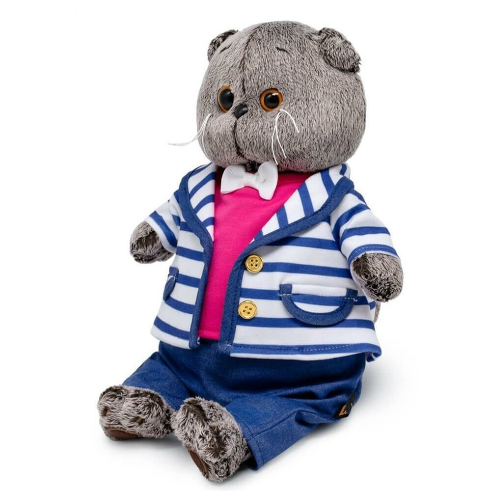 Басик в полосатом жакете 25см.