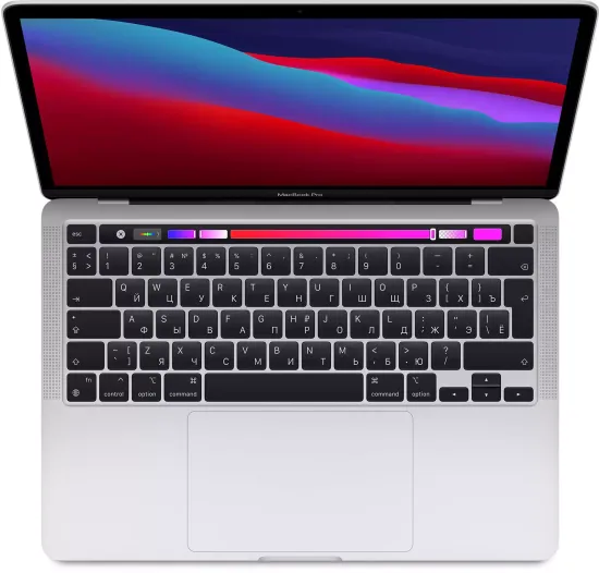 Apple MacBook Pro 13" (M1, 2020) 8 ГБ, 256 ГБ SSD, Touch Bar, серебристый