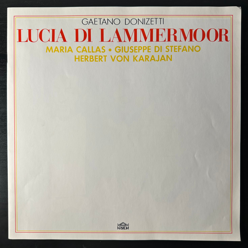 Доницетти - Лючия ди Ламмермур 3LP (Италия 1981г.)