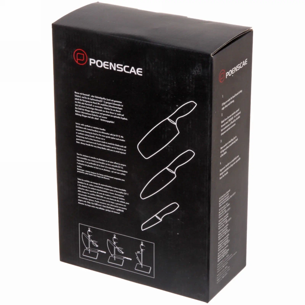 Набор ножей «DrowCook» 7предметов (3ножа+ножницы+овощечистка+доска+подставка) мятный