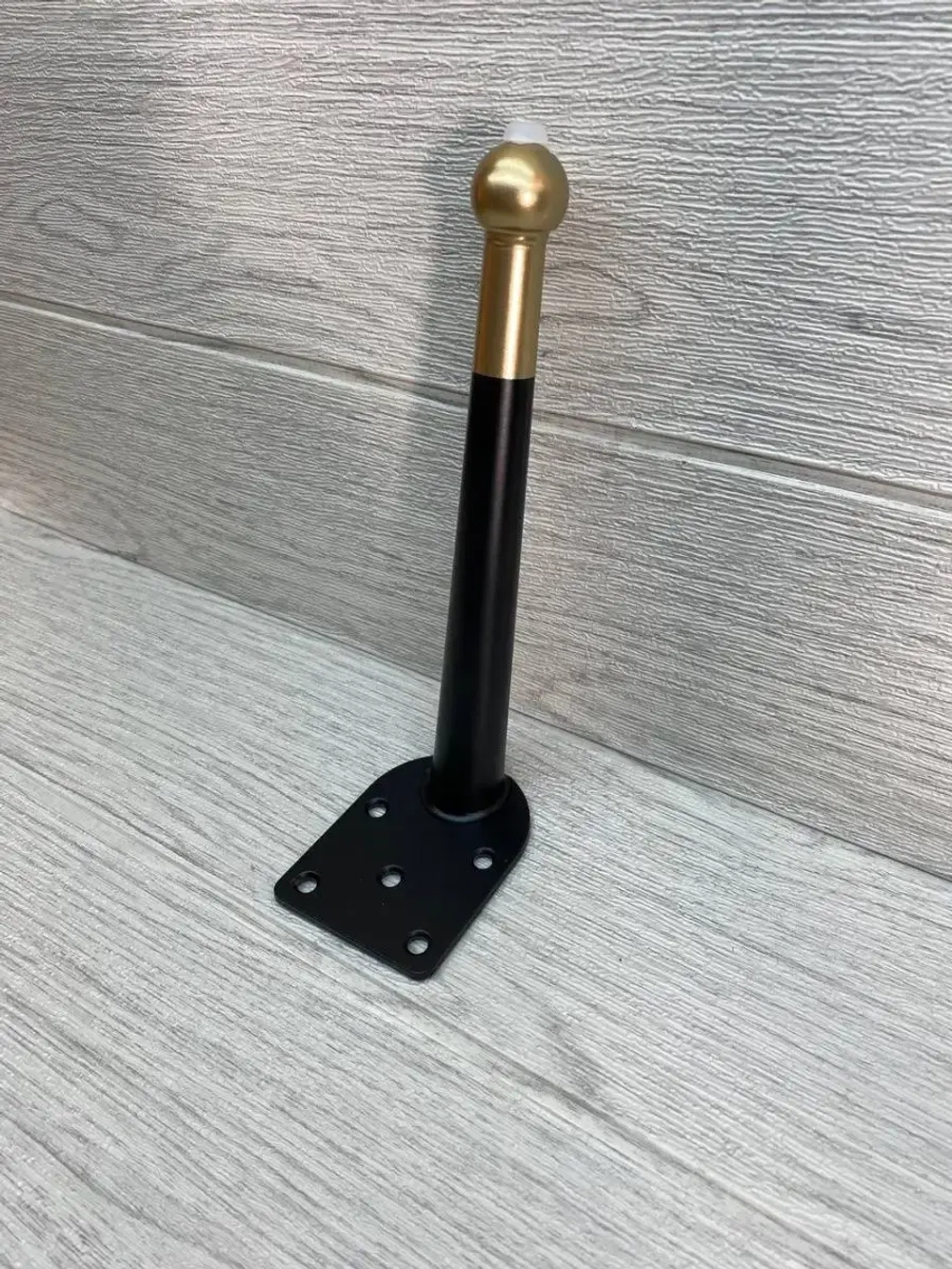 Ножки черные с золотым шариком высота 20 см 4 штуки