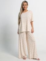 Костюм домашний с брюками Мона (бежево-розовый) К15211-1М LT Collection
