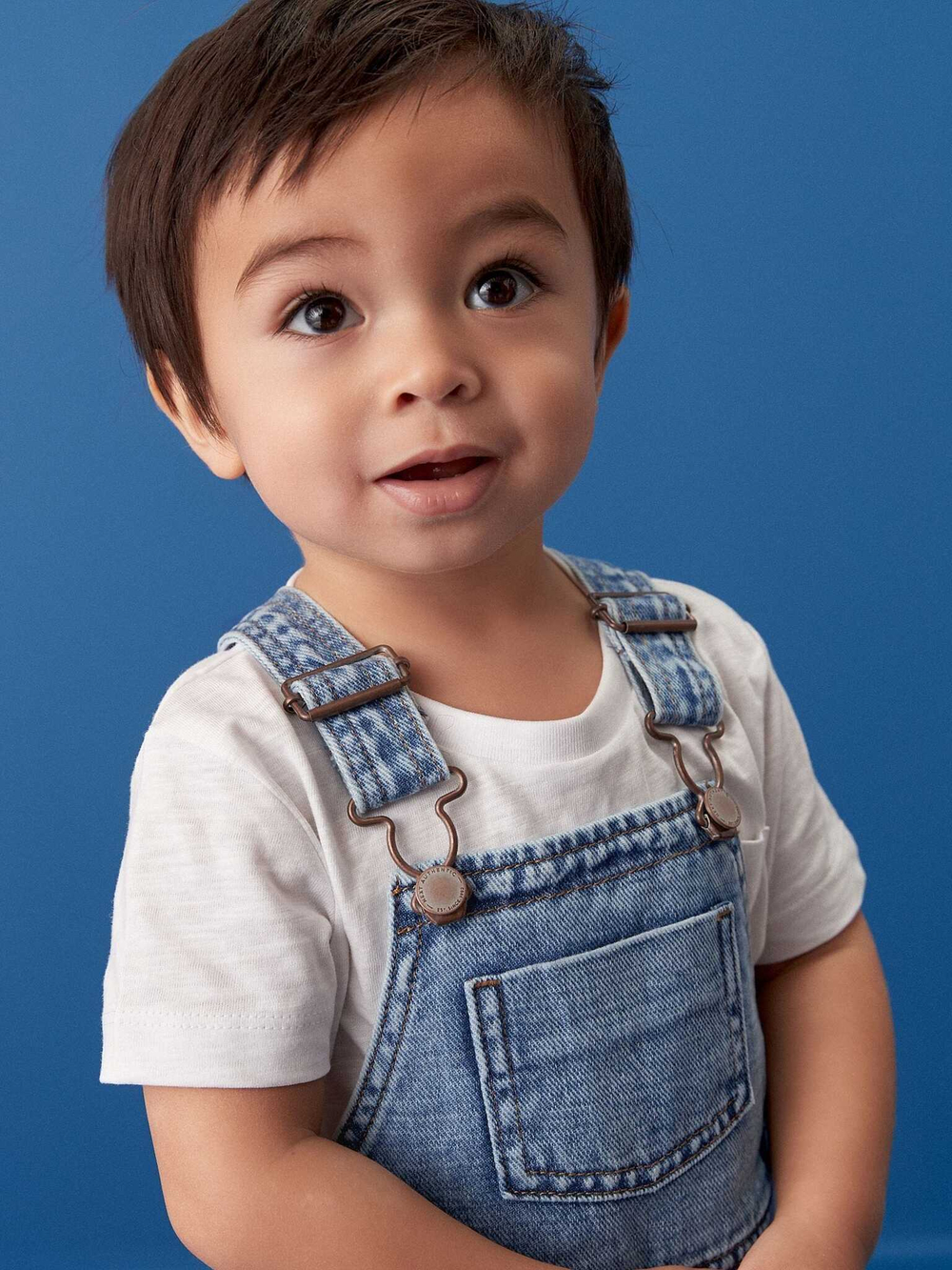 Комбинезон джинсовый для мальчика Next N30-477, Голубой