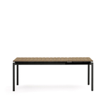 Canyelles Уличный раздвижной стол черный 140 (200) x 90 см