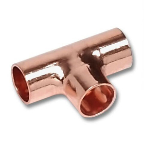 Тройник под пайку переходной для медных труб SANHA 22 х 22 х 18 (ВП)