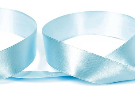 Лента атласная 25 мм "Gamma" №129 голубой