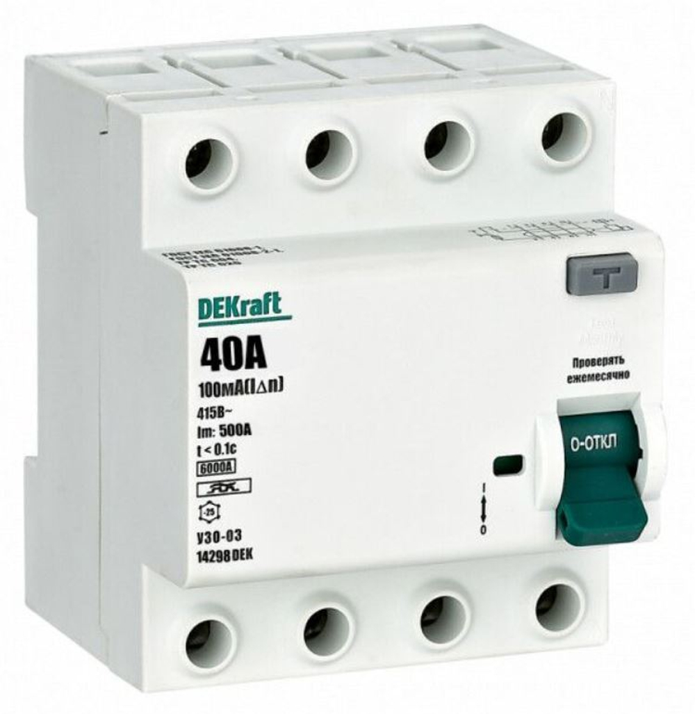 УЗО  DEKraft 14298DEK