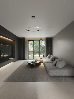 Люстра подвесная светодиодная De City Оскар, 50 Вт LED, 18 кв м, черная