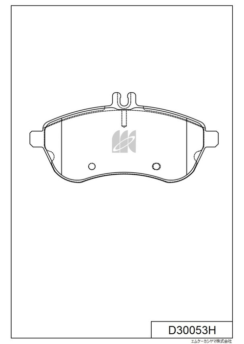 Дисковые тормозные колодки KASHIYAMA (противоскрипная пластина в компл.) D30053H