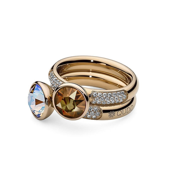 Кольцо - База Qudo  deluxe small gold 18.4 мм 626673 RG размер 18,5