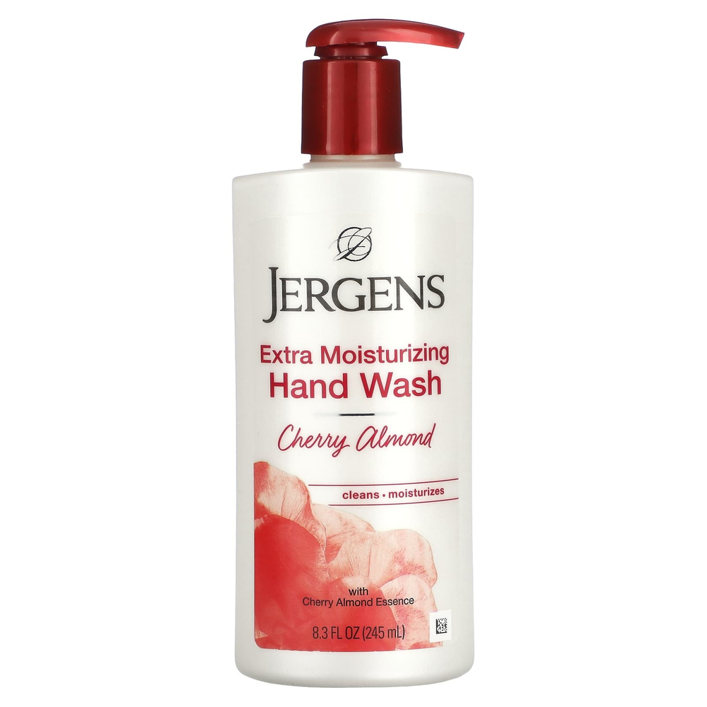 Jergens, Экстраувлажняющее мыло для рук, вишня и миндаль, 245 мл (8,3 жидк. унц.)