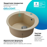 Мойка POLYGRAN ATOL-520 опал №328