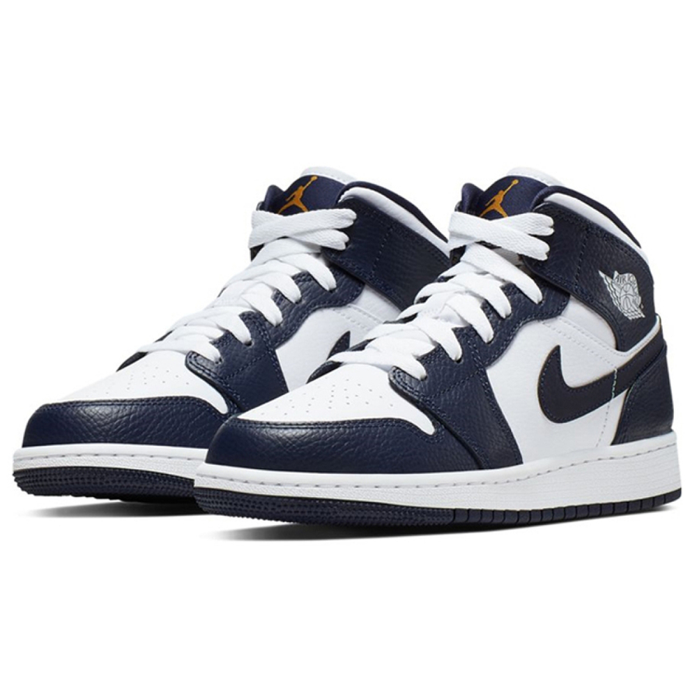 Кроссовки Air Jordan 1 Mid GS Obsidian