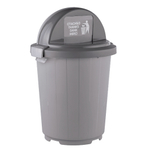 Бак для мусора 105 л с крышкой-клавишей, цвет серый