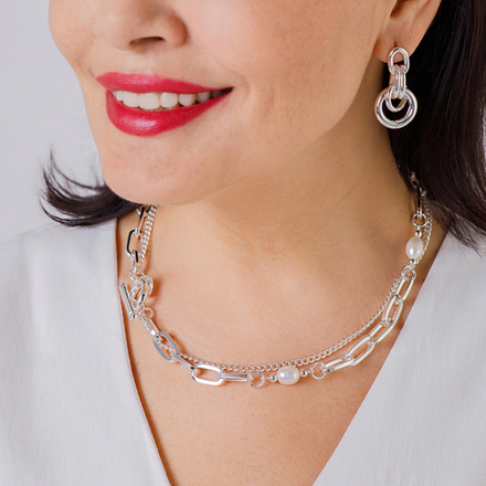 Колье Fiore Luna Four Pearls Togl BL4511 S