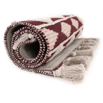 Ковер из хлопка бордового цвета Argyle Ethnic 160х230 см