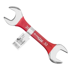 Ключ рожковый 30х32мм в прорезиненной оплетке KingTul kraft KT-103032k(323032)