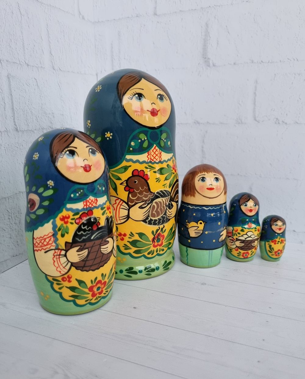 Матрешка "с курочкой" традиция 5мест