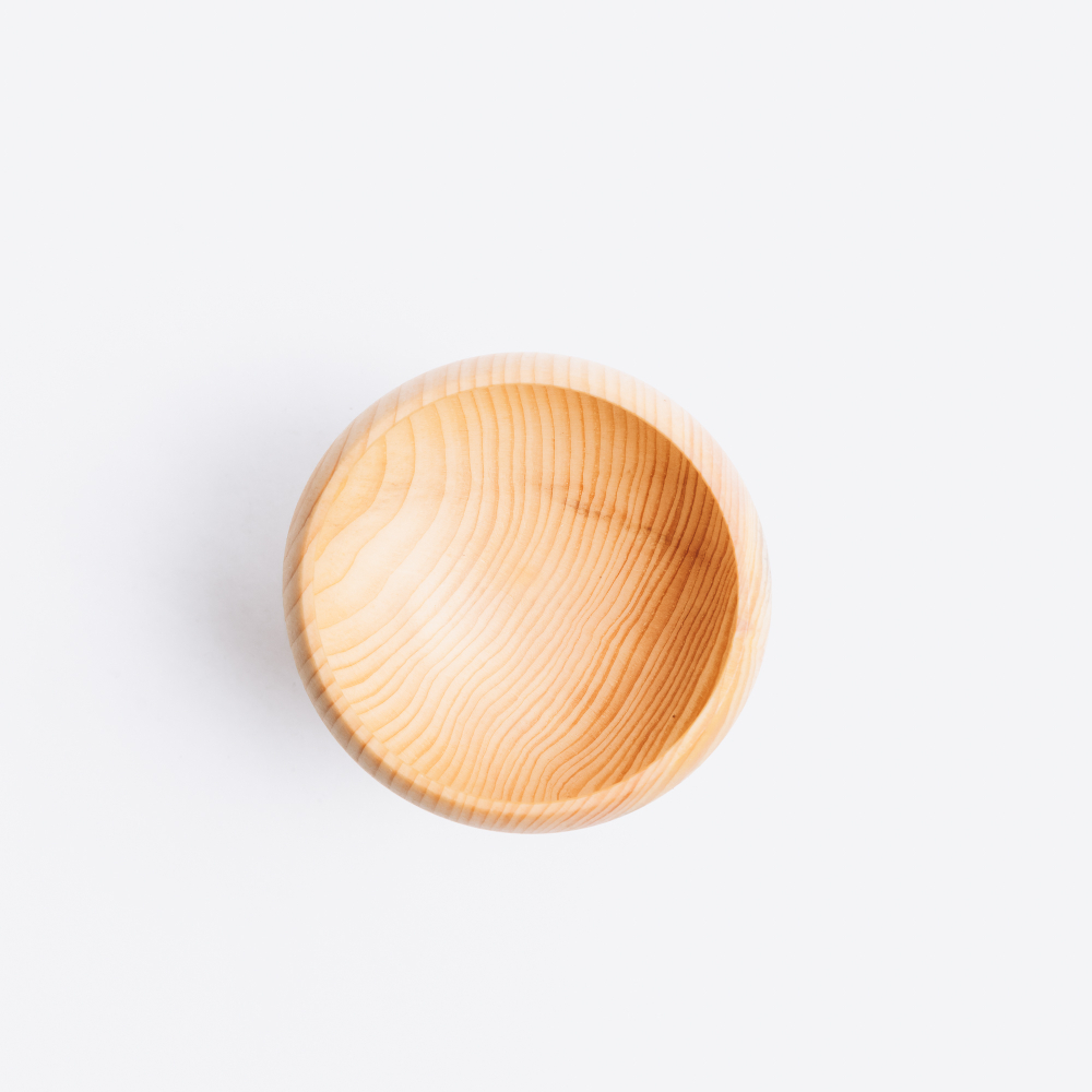 Деревянная Креманка (чаша) на ножке из древесины сибирского кедра. T176