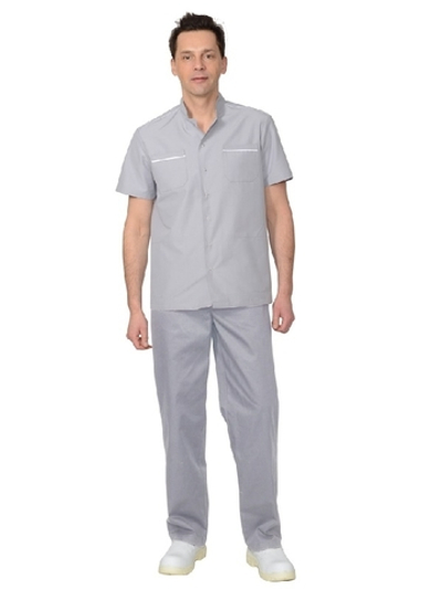 Костюм мужской: куртка, брюки светло-серый