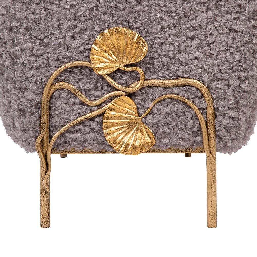 Банкетка Нимфея Серый Бронза