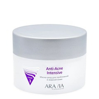 Aravia Professional Маска-уход для лица Anti-Acne Intensive, для проблемной и жирной кожи, 150 мл