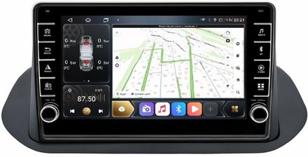 Магнитола для Nissan Rogue T33, X-Trail T33 2020+ - Carmedia SF-1670-B (кнопки и крутилки), Android 12, TS10, CarPlay, 4G SIM-слот