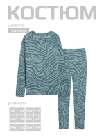 Зеленый костюм для девочки на осень