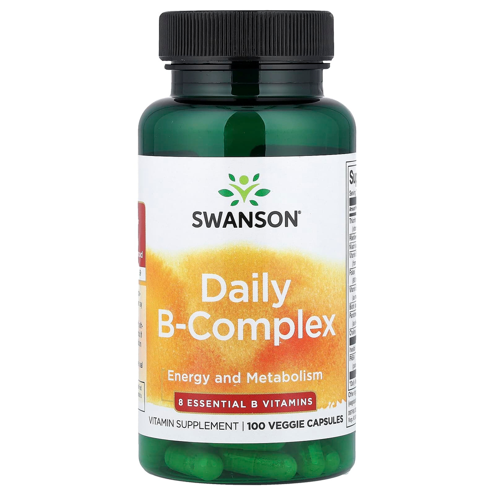 Swanson Vitamins, Daily B-Complex, 100 растительных капсул