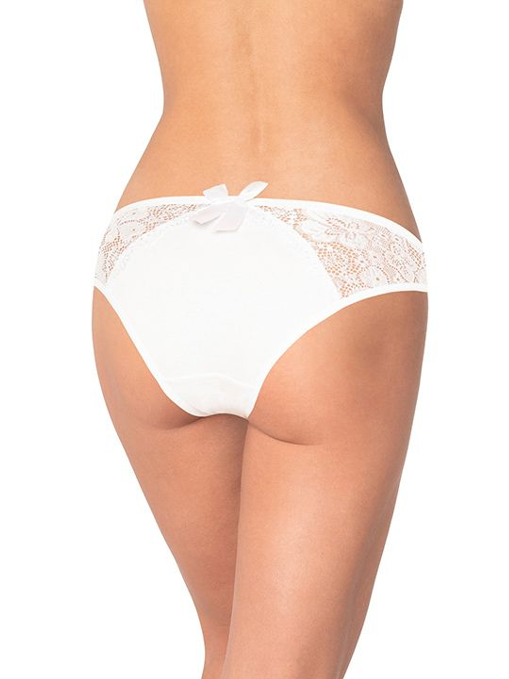 Сексуальные трусики с кружевной задней частью (Размер: L) (Цвет: бежевый)