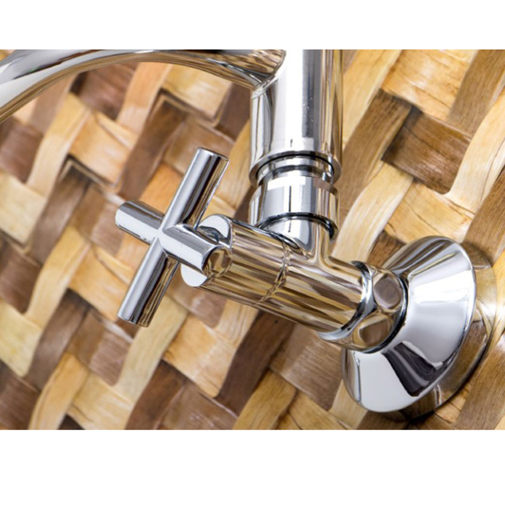 ВЕНТИЛЬ ЗАПОРНЫЙ УГЛОВОЙ КРЕСТ  3/4" x 1/2"  г/ш  ZZ-4704 (4704SCH0504) , пар