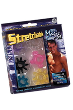 Набор из 6 эластичных разноцветных эрекционных колец (Цвет: разноцветный)