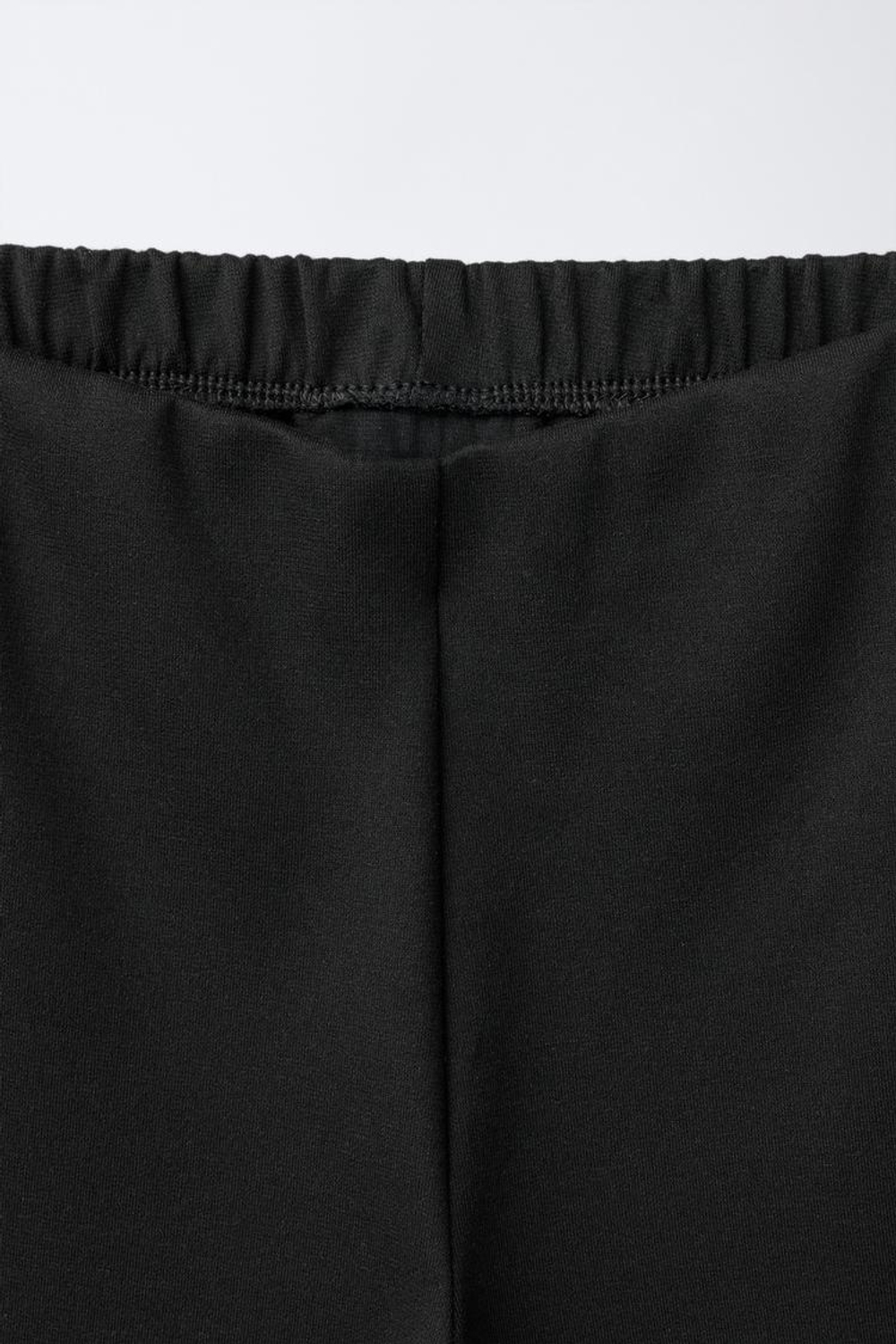 ZARA ШИРОКИЕ БРЮКИ С АТЛАСНЫМ ЦВЕТКОМ, ЧЕРНЫЙ