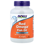 NOW Foods, рыбий жир Red Omega™ с красным ферментированным рисом и коэнзимом Q10, 90 капсул