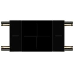 Коннектор питания ЭРА TRM-S5-SC BK для магнитного шинопровода прямой черный | Магнитный шинопровод и аксессуары
