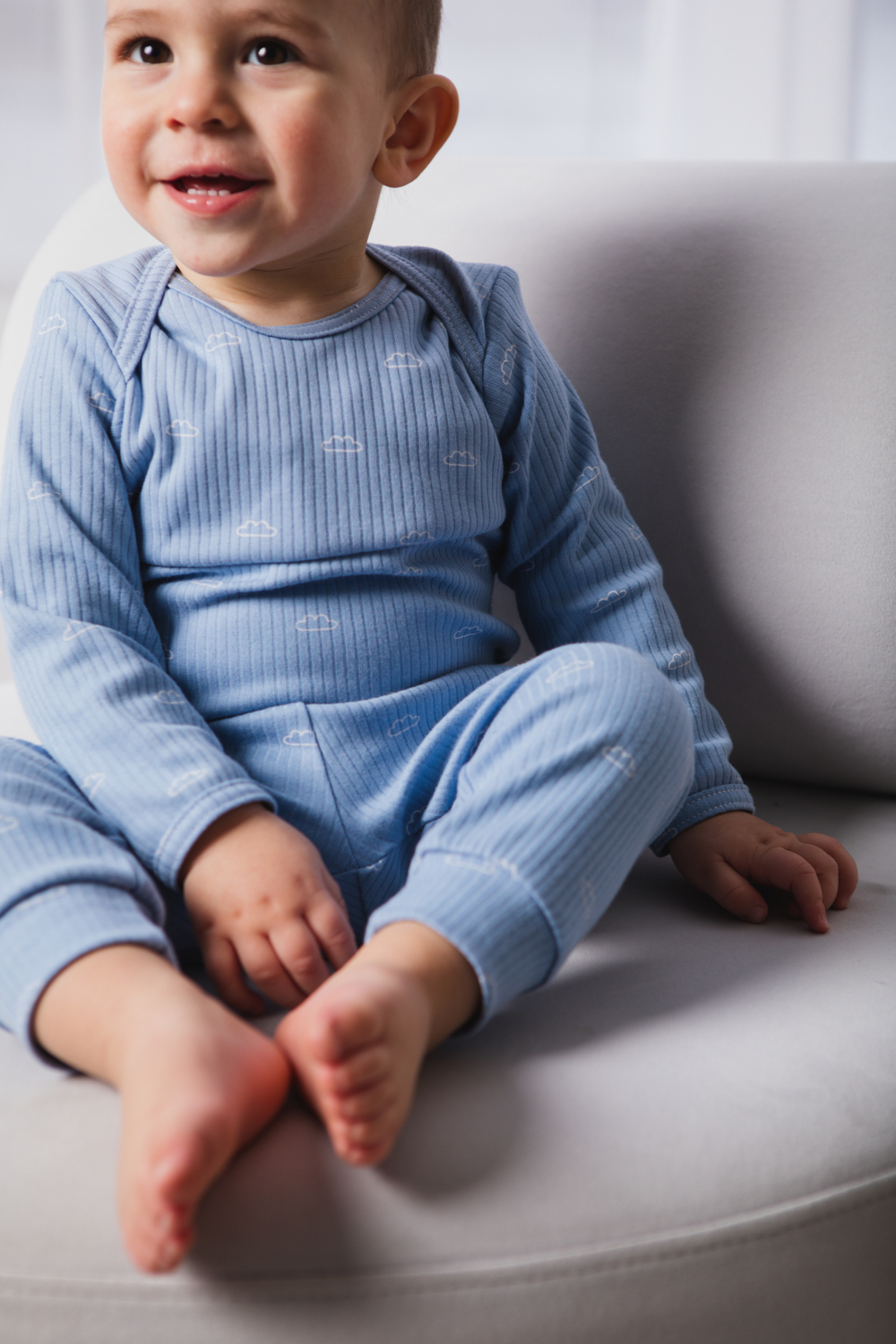 Боди АкваСтоп 12.28kids с дл. рукавом, Облачка