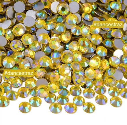 Стразы клеевые, Citrine AB, P42, SS16, 1440, (F2)
