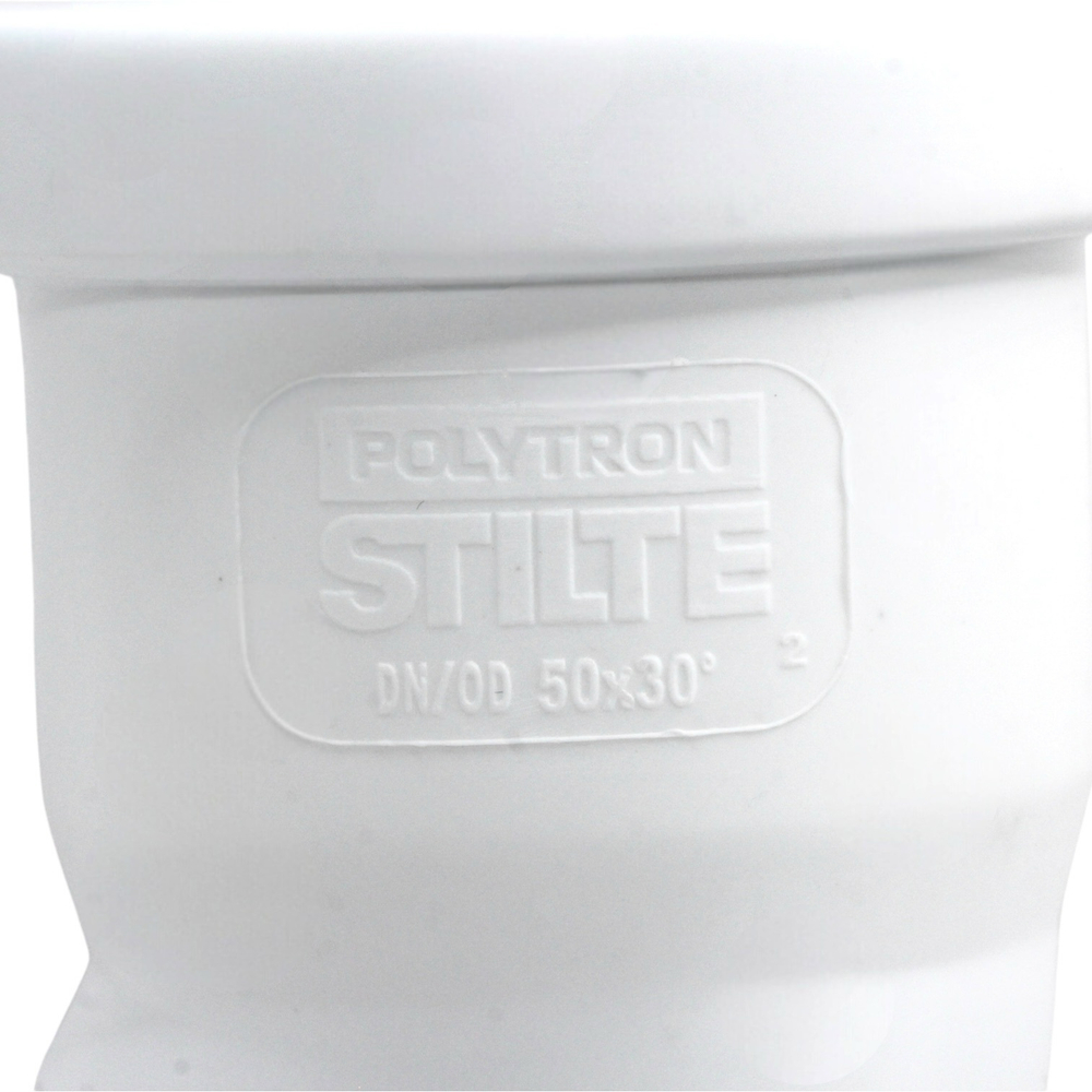 Отвод канализационный PRO AQUA STILTE Ø50x30°