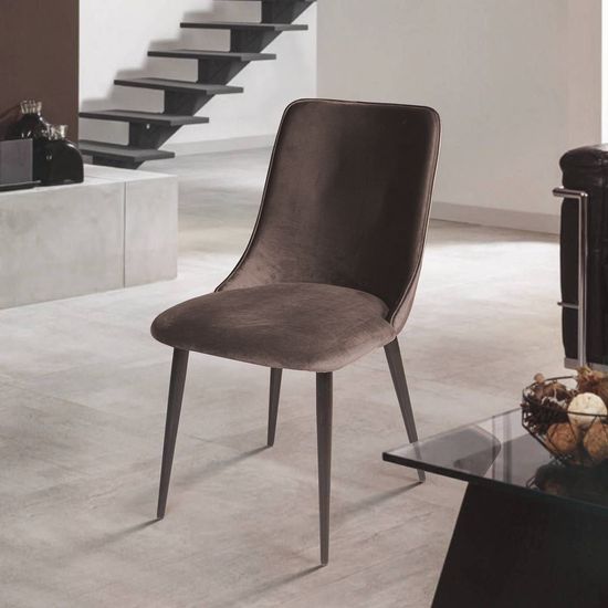 Стул Joe, бархат антрацит 14