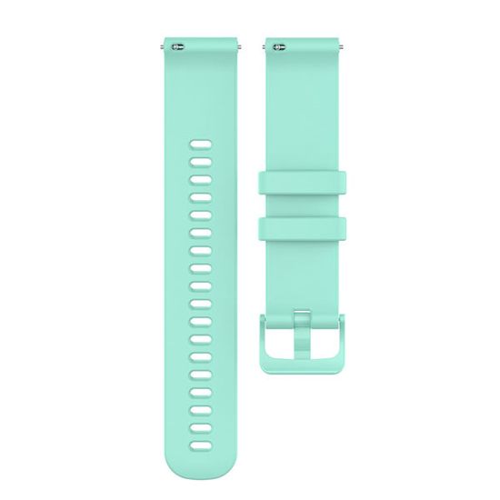 Ремешок 20 мм для Garmin Forerunner 55/245/645, Venu, Venu Sq, Venu 2 Plus, Vivoactive 3, Vivomove быстросъемный пряжка в цвет (Quick Release), бирюзовый